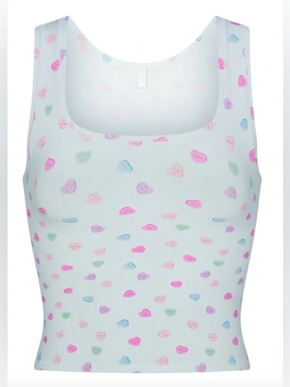SKIMS Cloud Candy Heart Print Soft Lounge Tank Size medium
